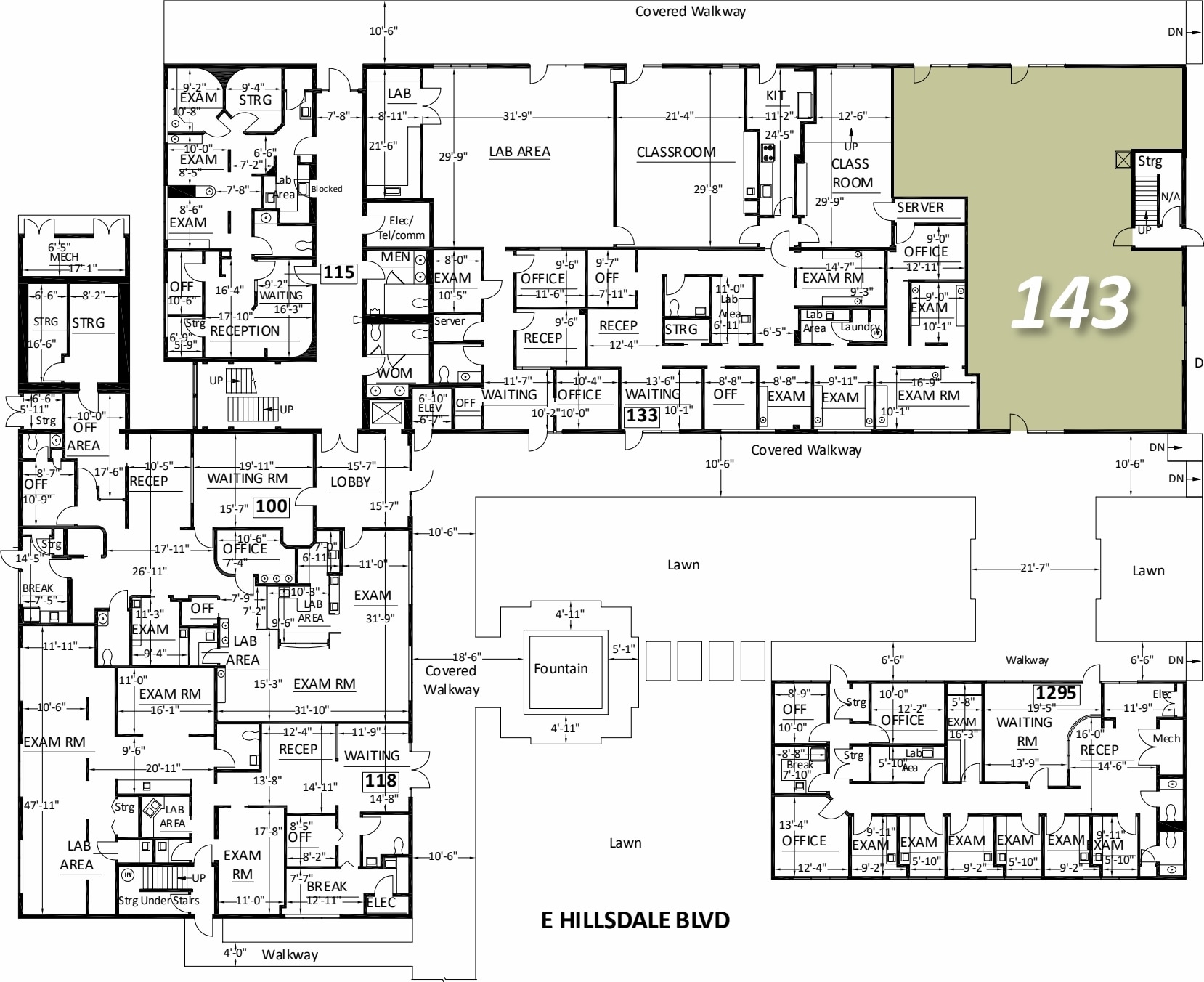 1291 E Hillsdale Blvd, Foster City, CA à louer Plan d’étage- Image 1 de 1