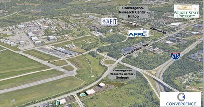 2438 National Rd, Wright Patterson Afb, OH - AERIAL  map view