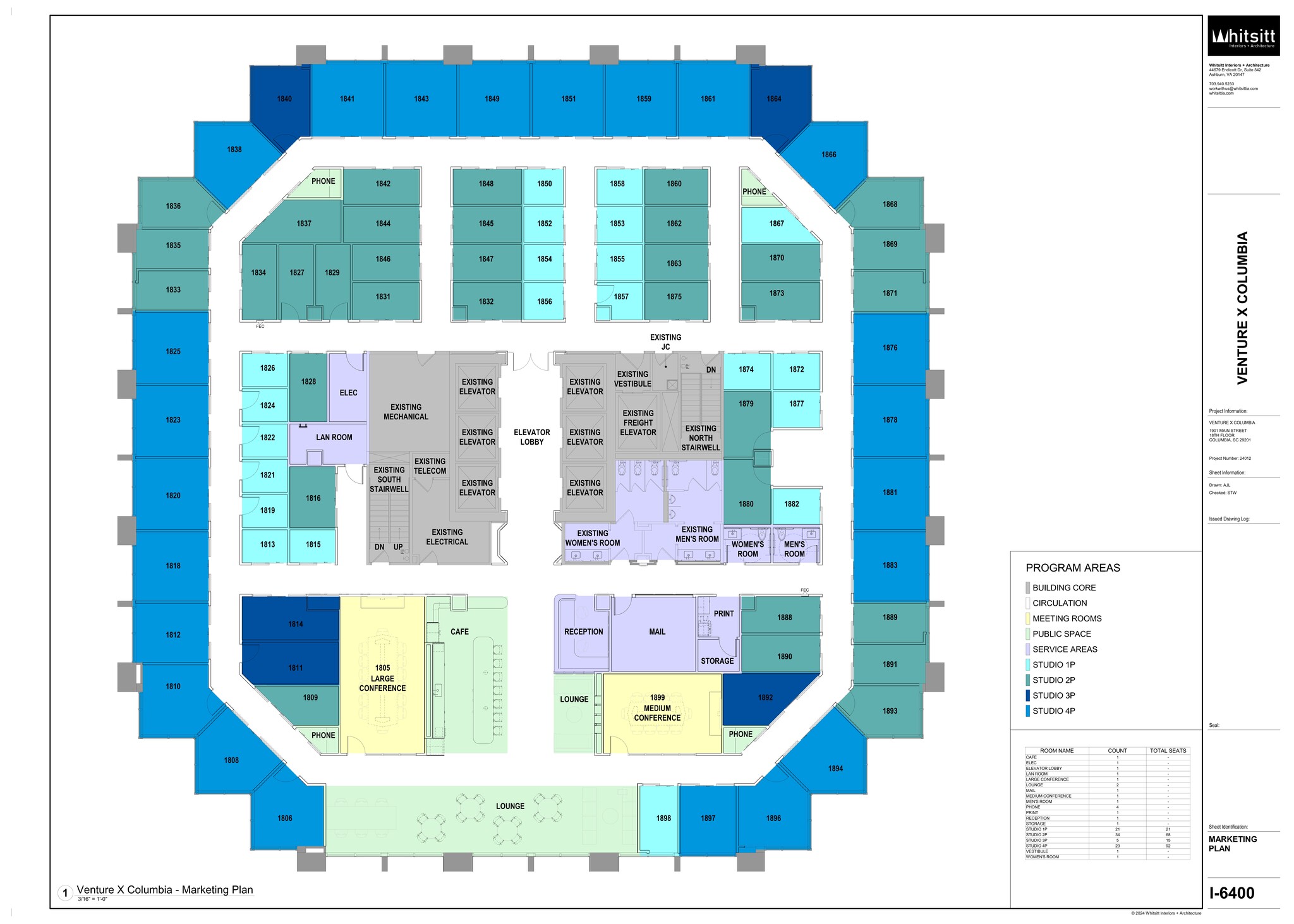 1901 Main St, Columbia, SC for lease Site Plan- Image 1 of 1