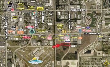 10200 Metro Pky, Fort Myers, FL - Aerial  map view