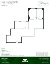 2 Venture, Irvine, CA for lease Floor Plan- Image 1 of 1