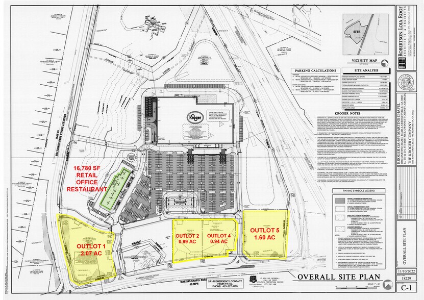 990 Martins Chapel Rd, Lawrenceville, GA à louer - Plan de site - Image 3 de 4