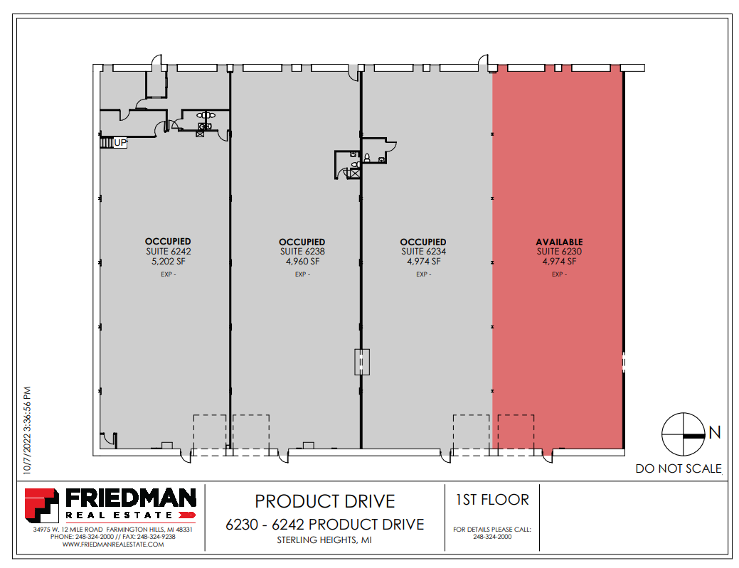 6210-6242 Product Dr, Sterling Heights, MI for lease Floor Plan- Image 1 of 1