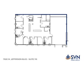 7920 W Jefferson Blvd, Fort Wayne, IN à louer Plan d’étage- Image 1 de 1