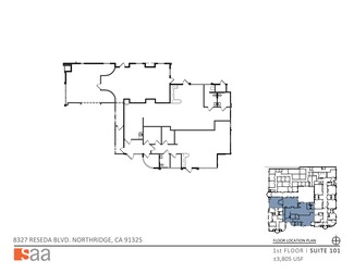 Plus de détails pour 8327-8333 Reseda Blvd, Northridge, CA - Médical à louer