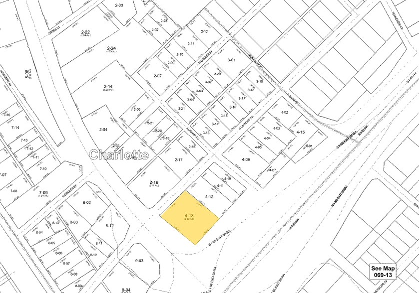 3730 Brookshire Blvd, Charlotte, NC à vendre - Plan cadastral - Image 2 de 10