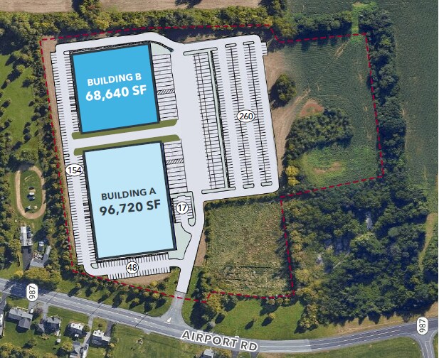 4000 Airport Road Rd, Bethlehem, PA à louer - Plan de site - Image 3 de 3