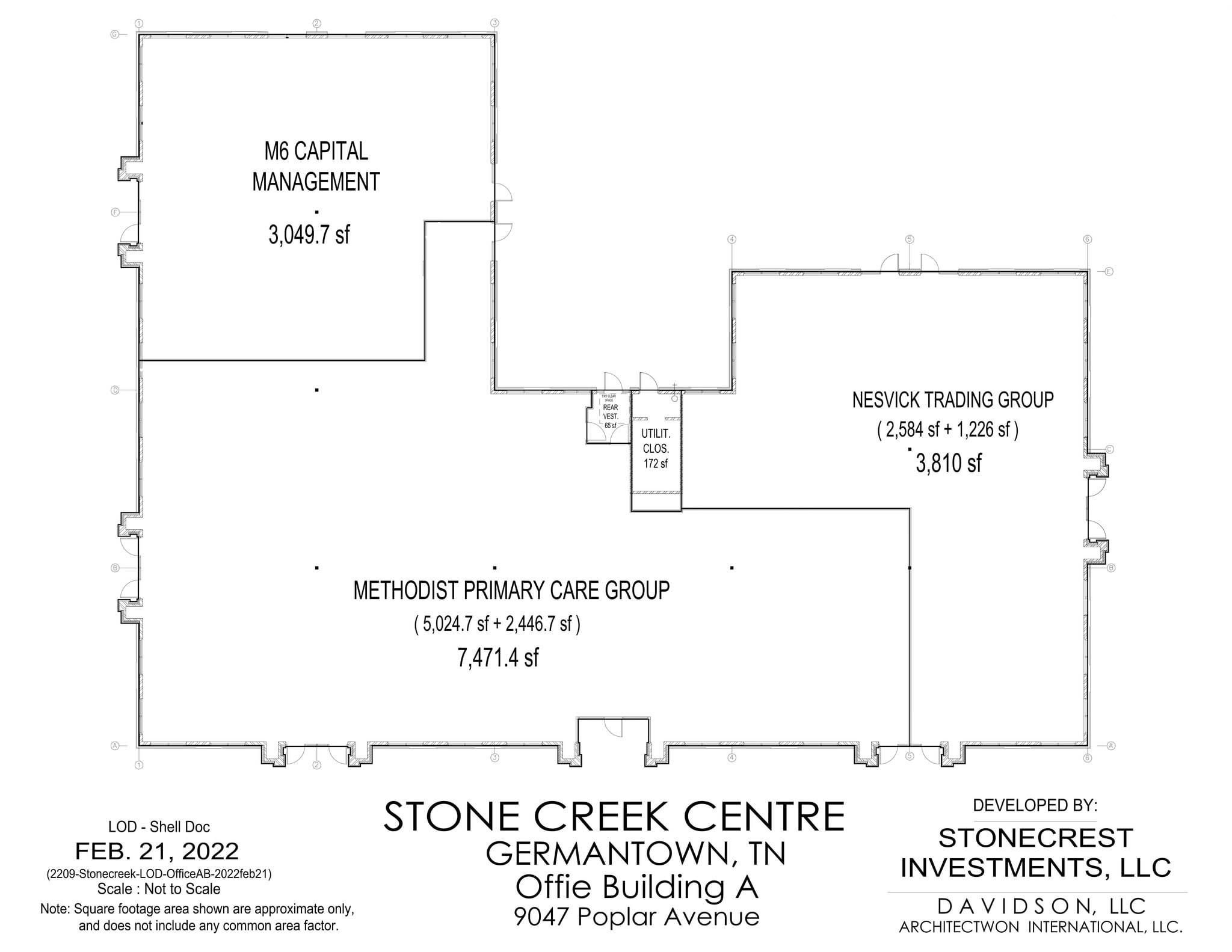 9091 Poplar Ave, Germantown, TN for lease Site Plan- Image 1 of 9