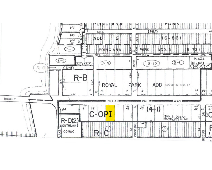 420 Royal Palm Way, Palm Beach, FL à vendre - Plan cadastral - Image 1 de 1