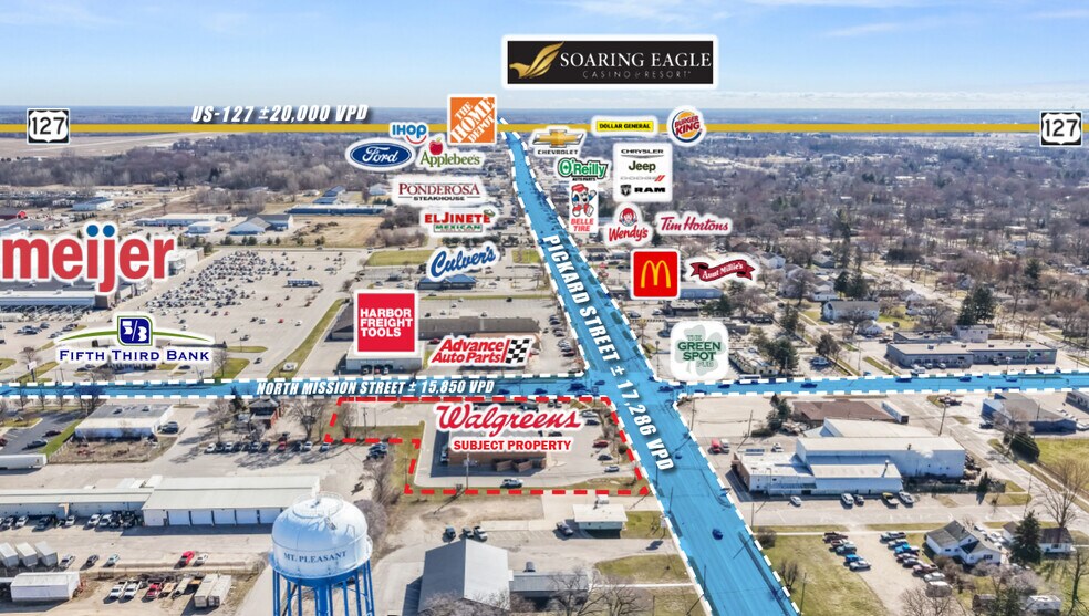 903 N Mission St, Mount Pleasant, MI à vendre - Photo du bâtiment - Image 3 de 3