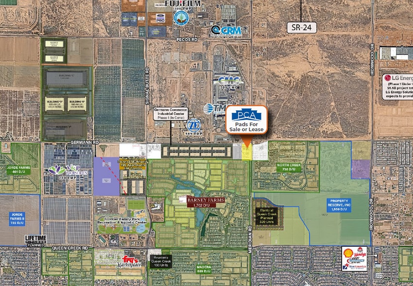 SWC Meridian Road d & Germann Road, Queen Creek, AZ for lease - Building Photo - Image 2 of 2