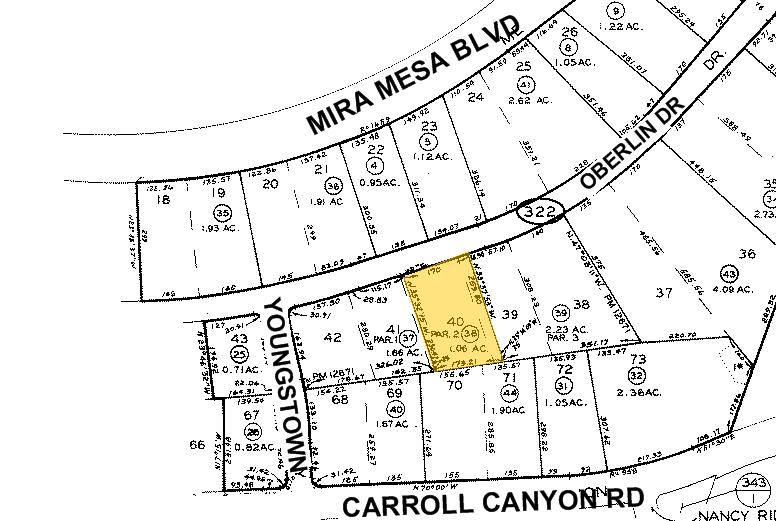 5755 Oberlin Dr, San Diego, CA à louer - Plan cadastral - Image 2 de 13