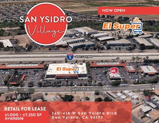 Plus de détails pour 340-416 W San Ysidro Blvd, San Ysidro, CA - Vente au détail à louer