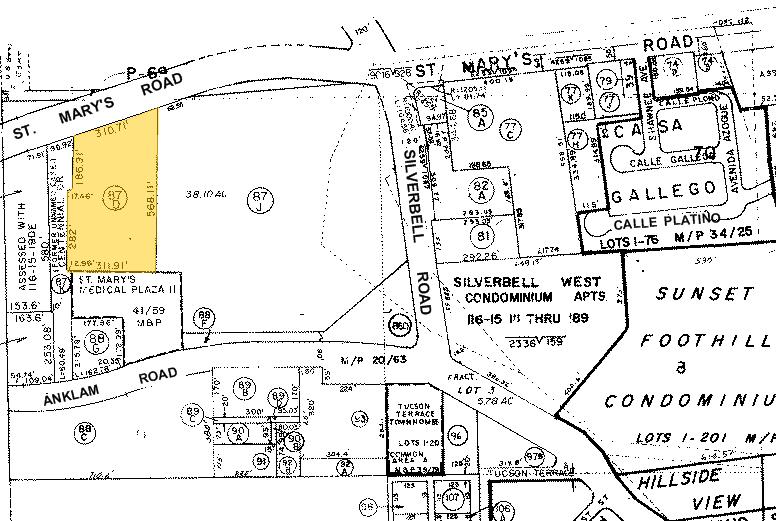 1701 W Saint Marys Rd, Tucson, AZ à vendre - Plan cadastral - Image 1 de 1