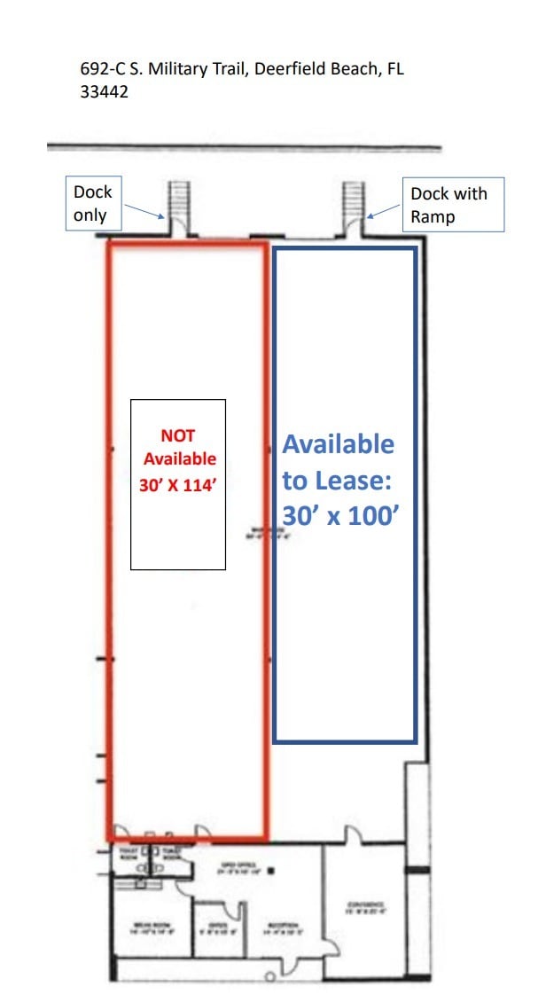 674-692 S Military Trl, Deerfield Beach, FL for lease Floor Plan- Image 1 of 1
