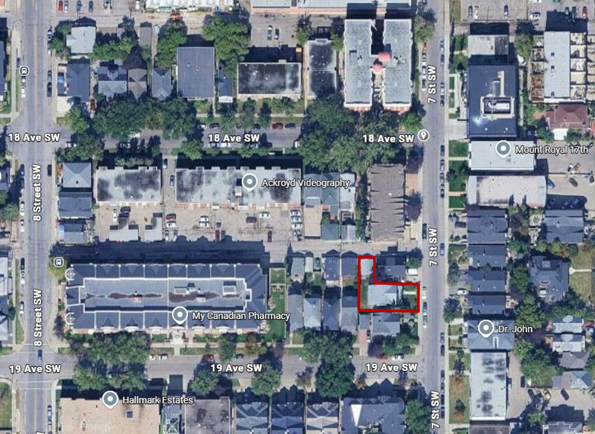 1813 7 St SW, Calgary, AB for sale Aerial- Image 1 of 2
