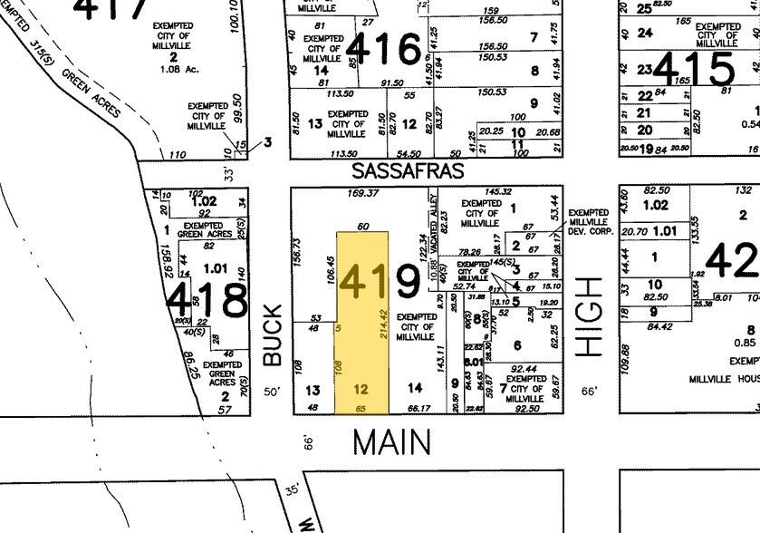 10 E Main St, Millville, NJ à vendre - Plan cadastral - Image 3 de 4