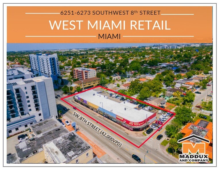 6251-6373 SW 8th St, West Miami, FL à louer - Photo du bâtiment - Image 1 de 2