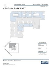 1801 Century Park E, Los Angeles, CA à louer Plan d’étage- Image 2 de 2