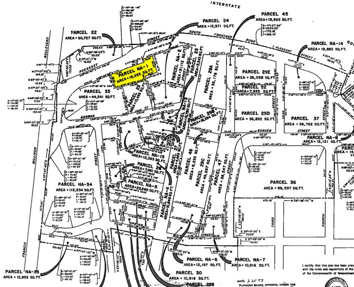 207 Pocasset St, Fall River, MA à louer - Plan cadastral - Image 2 de 11