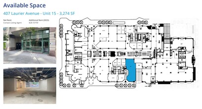 407 Laurier Ave W, Ottawa, ON for lease Floor Plan- Image 2 of 2