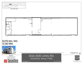 3526-3530 Lang Rd, Houston, TX for lease Site Plan- Image 1 of 2