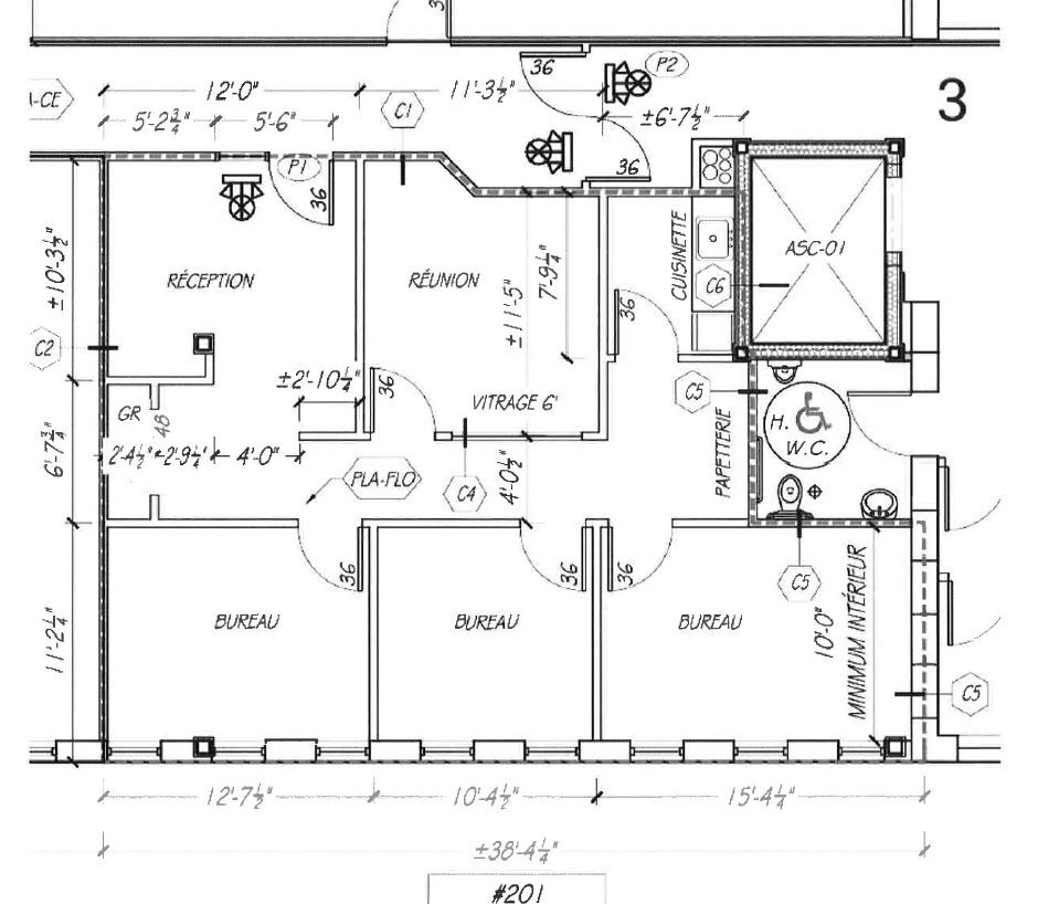 198-200 Boul Du Curé-Labelle, Sainte-Thérèse, QC for lease Floor Plan- Image 1 of 6