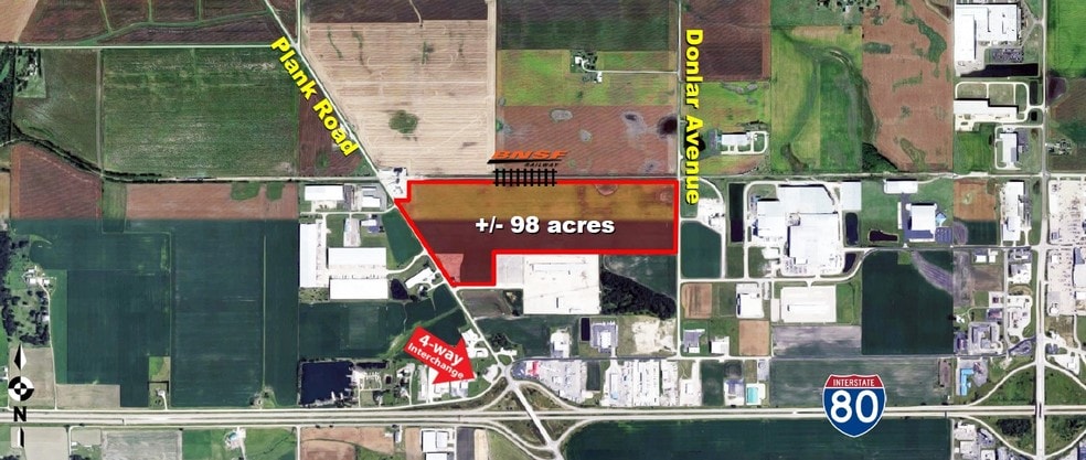 Plank Rd, Peru, IL for sale - Aerial - Image 2 of 4