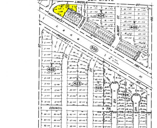 800 E Northwest Hwy, Mount Prospect, IL à vendre - Plan cadastral - Image 3 de 26