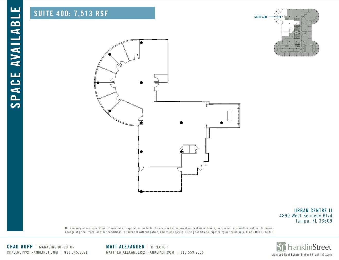 4830 W Kennedy Blvd, Tampa, FL à louer Plan d’étage- Image 1 de 1