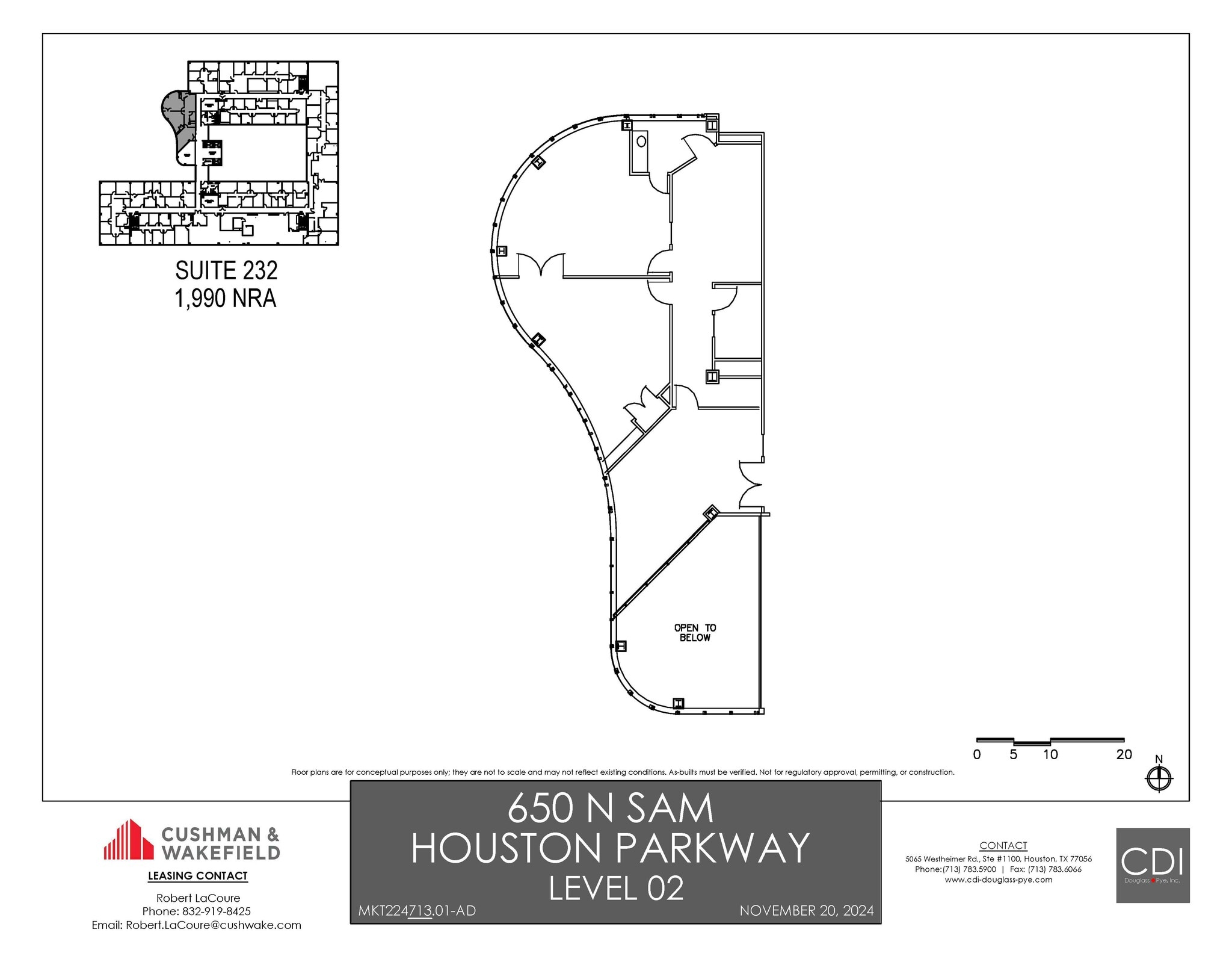 650 N Sam Houston Pky E, Houston, TX for lease Floor Plan- Image 1 of 1