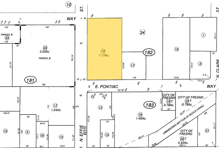 1905 E Pontiac Way, Fresno, CA for sale - Plat Map - Image 2 of 21