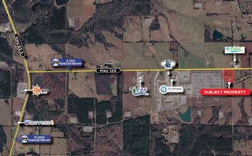 1894 AR-124, Damascus, AR - Aérien  Vue de la carte