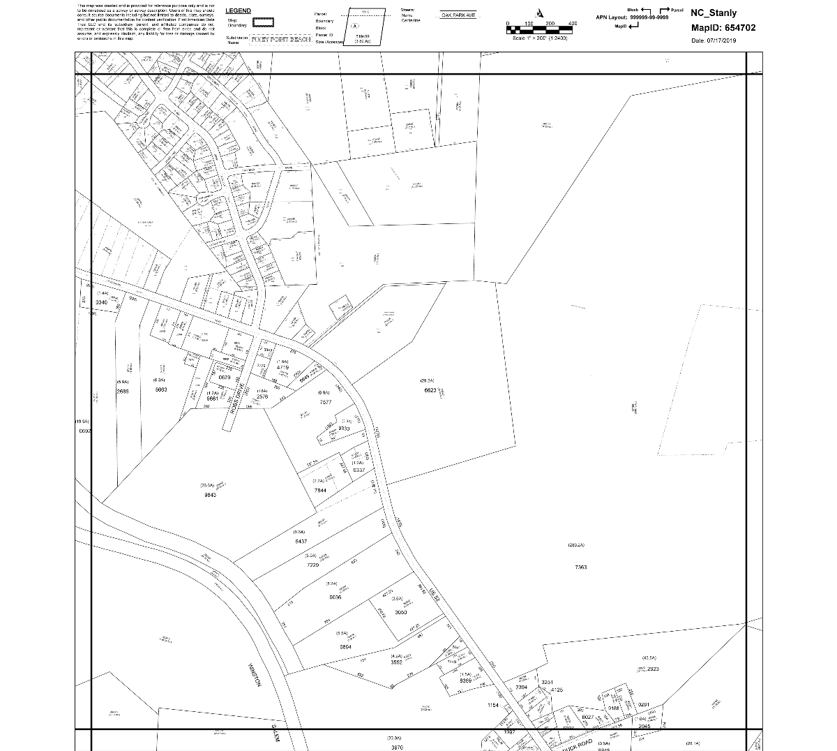 US Highway 52 South, Albemarle, NC à vendre Plan cadastral- Image 1 de 2