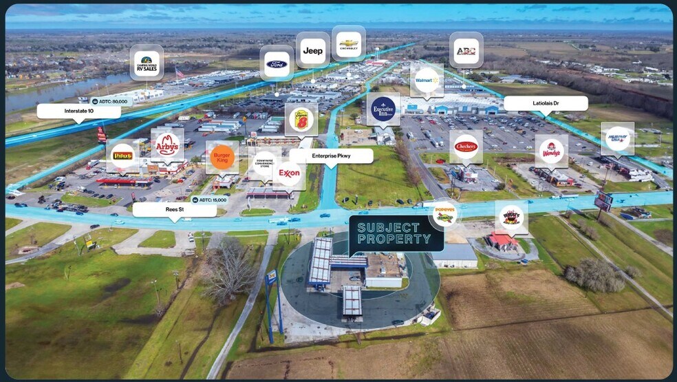 2021 Rees St, Breaux Bridge, LA à vendre - Photo du bâtiment - Image 2 de 2