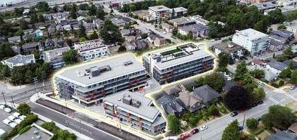 402-438 E 3rd St, North Vancouver, BC - Aerial  map view