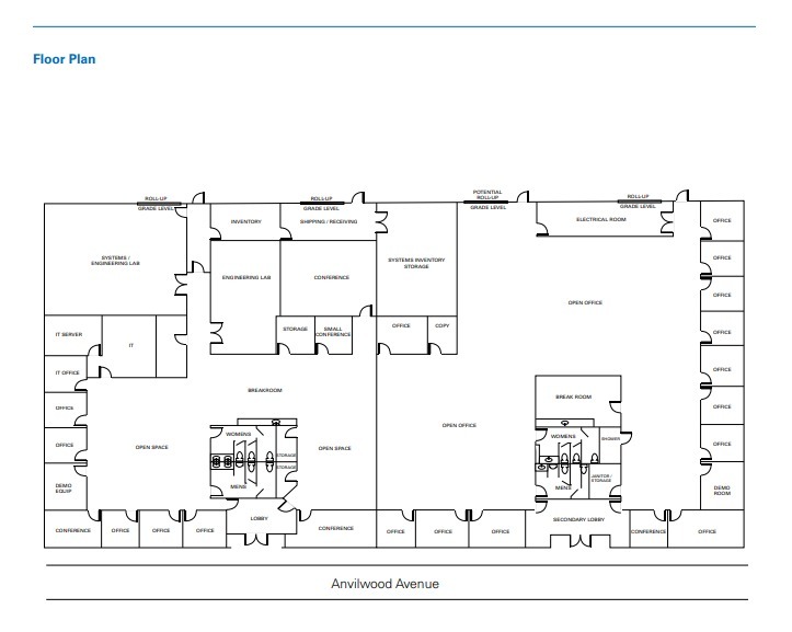 1287-1289 Anvilwood Ave, Sunnyvale, CA for lease Floor Plan- Image 1 of 1