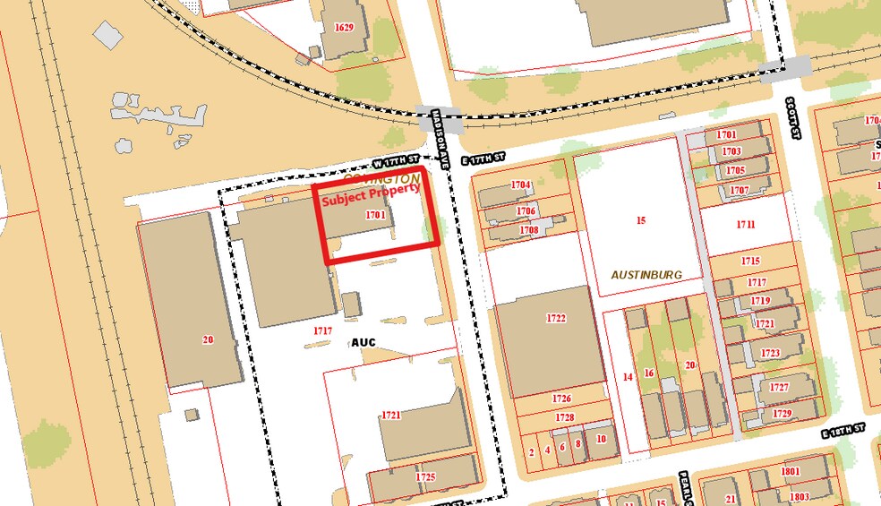 1715 Madison Ave, Covington, KY à louer - Plan de site - Image 3 de 7
