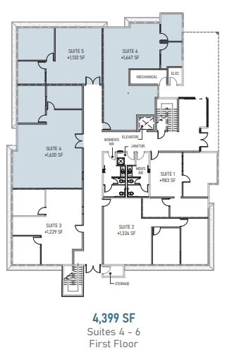 5665 Oberlin Dr, San Diego, CA 92121 - Unit 4-6 - - Floor Plan - Image 1 of 1