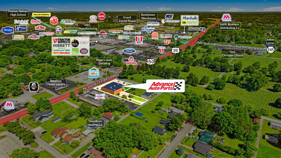 725 N 3rd St, Bardstown, KY à vendre - Photo du bâtiment - Image 3 de 5