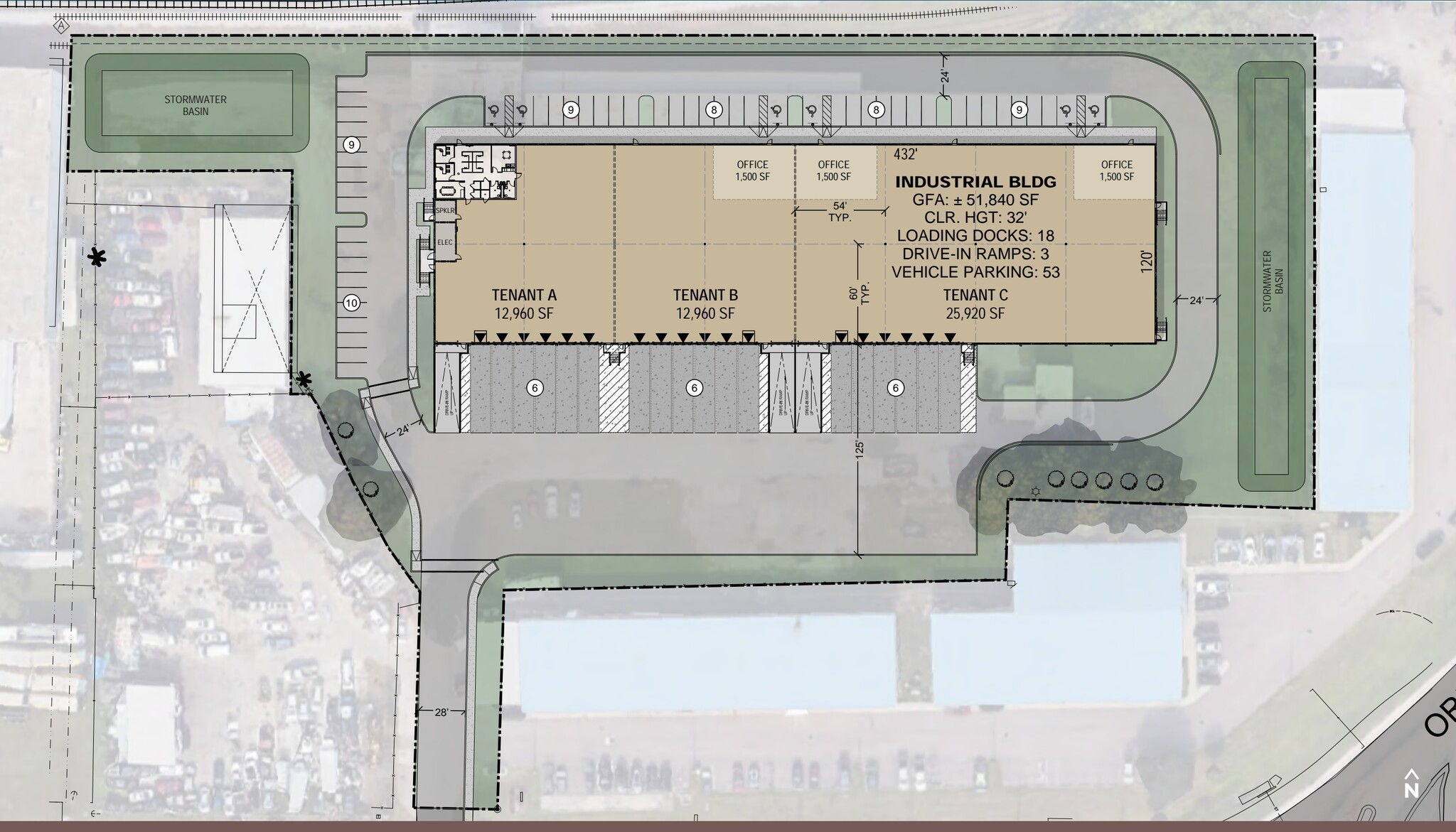 7000 E Adamo Dr, Tampa, FL à louer Plan de site- Image 1 de 1