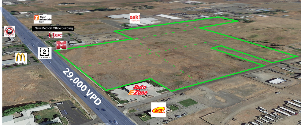 Hwy 2 Between Russell St & Garfield Rd, Airway Heights, WA à vendre - Photo principale - Image 1 de 4