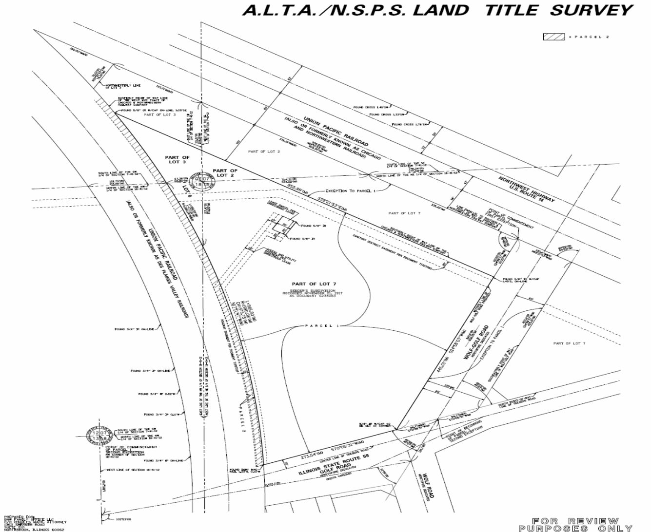 414 E Golf Rd, Des Plaines, IL for sale Plat Map- Image 1 of 3