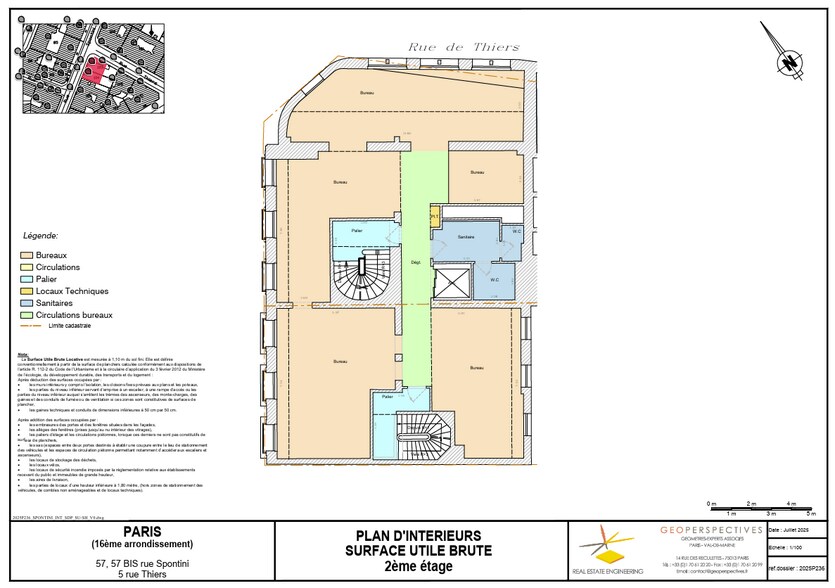 57 Rue Spontini, Paris for lease - Floor Plan - Image 3 of 6