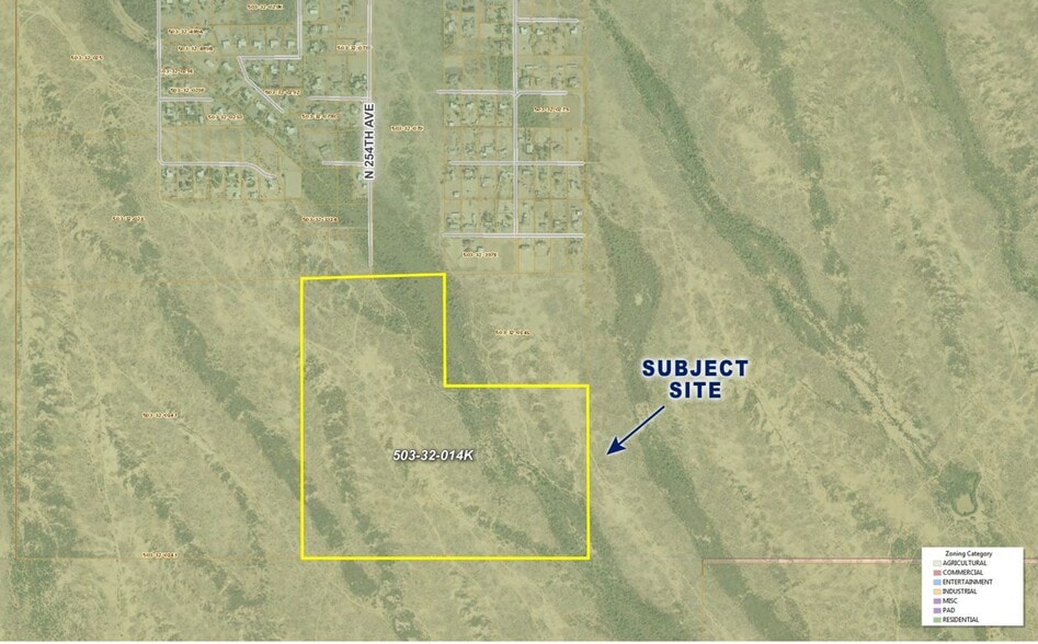 254th Ave & Patton Rd, Wittmann, AZ à vendre - Plan cadastral - Image 3 de 3