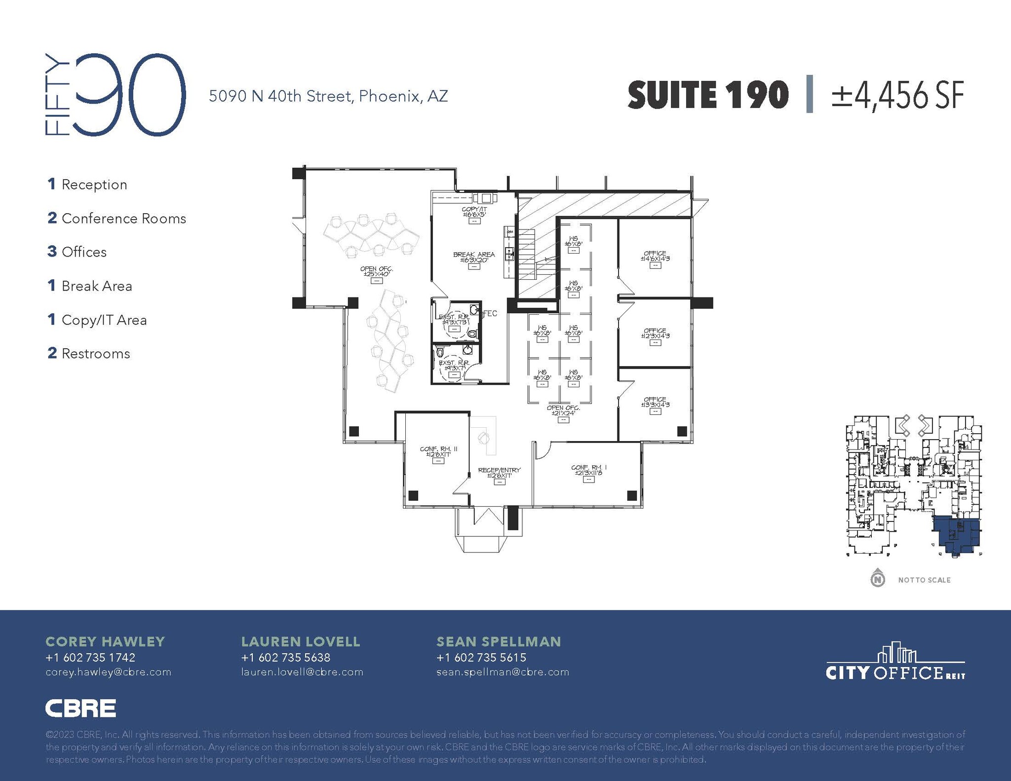 5090 N 40th St, Phoenix, AZ à louer Plan d  tage- Image 1 de 1