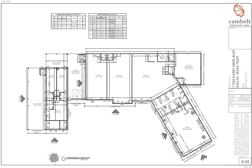 11022 Harry Hines Blvd, Dallas, TX à louer - Plan de site - Image 2 de 7