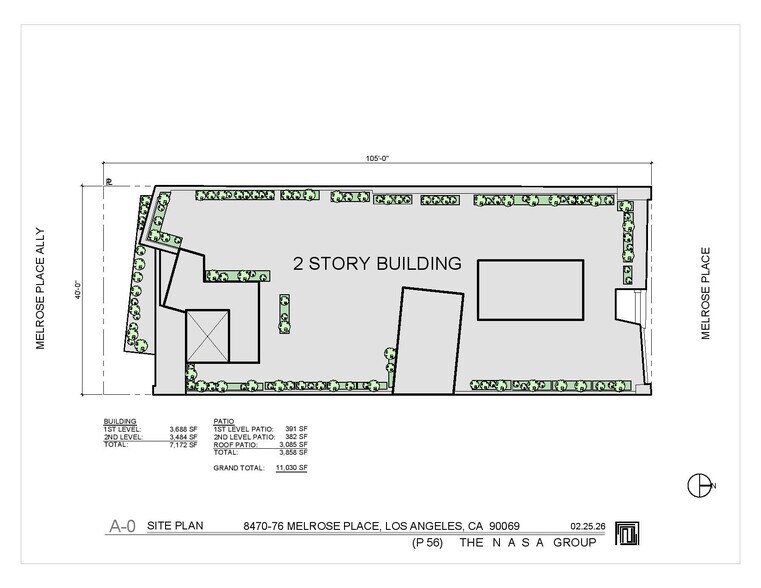 8472 Melrose Pl, West Hollywood, CA à louer - Plan d’étage - Image 2 de 5