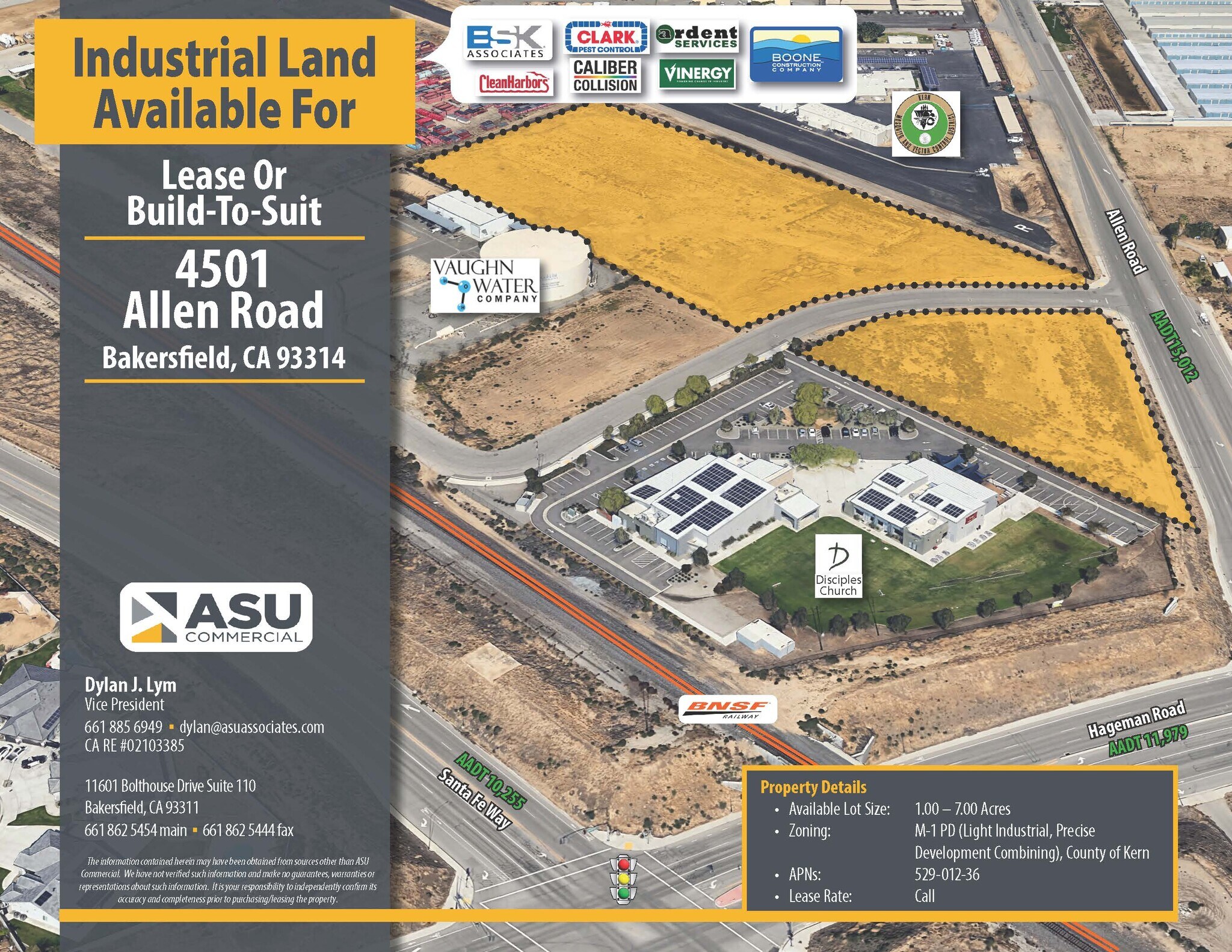4501 Allen Rd, Bakersfield, CA à louer Aérien- Image 1 de 7