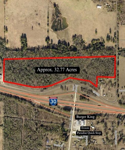 Lone Star Drive & County Road 2201, Hooks, TX à vendre - Aérien - Image 2 de 4